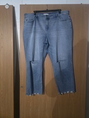 Maurices Light Blue Distressed  Jeans